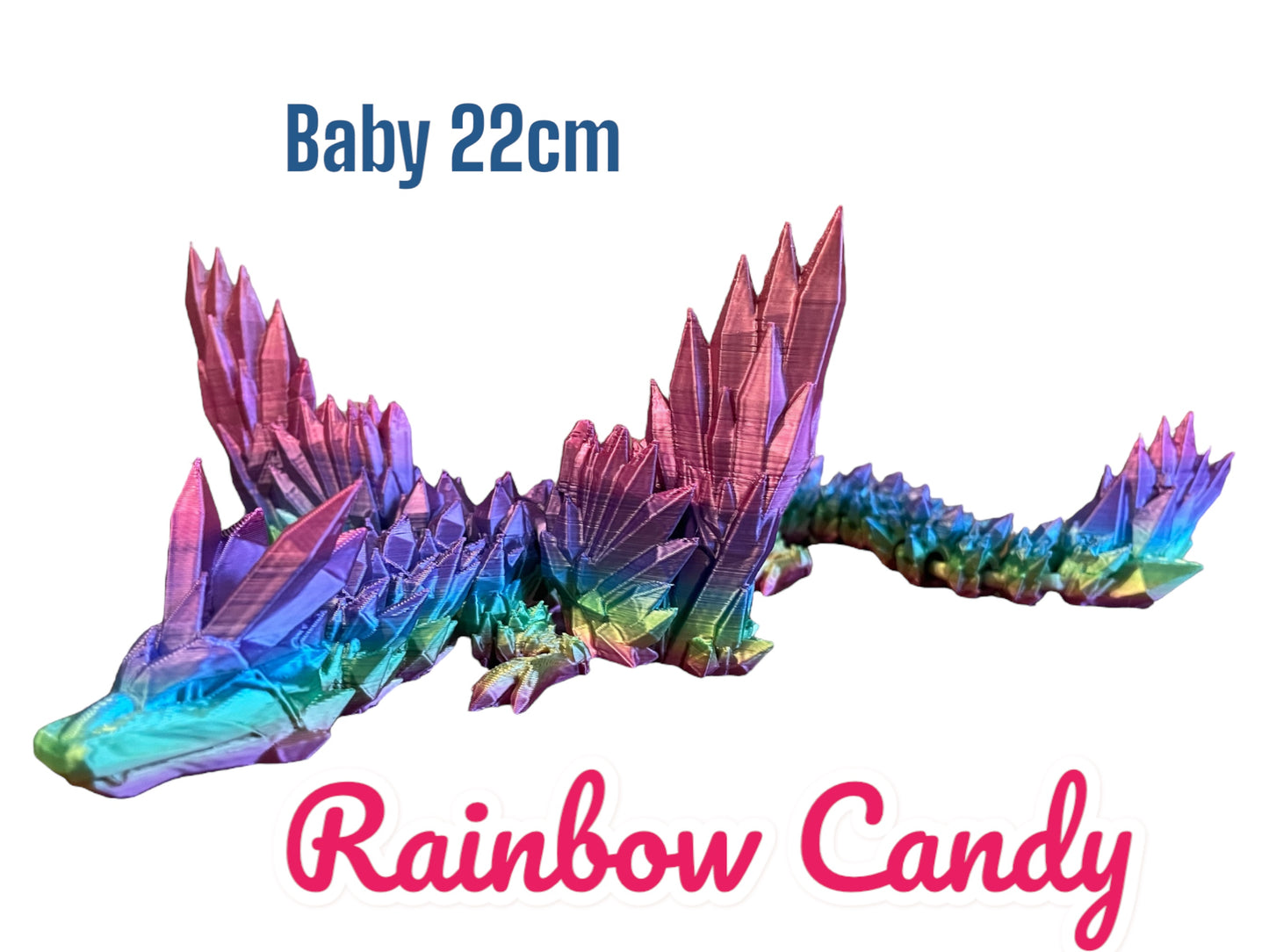 Winged Crystal Dragon - Impressive Fidget Toy and Desk Companion