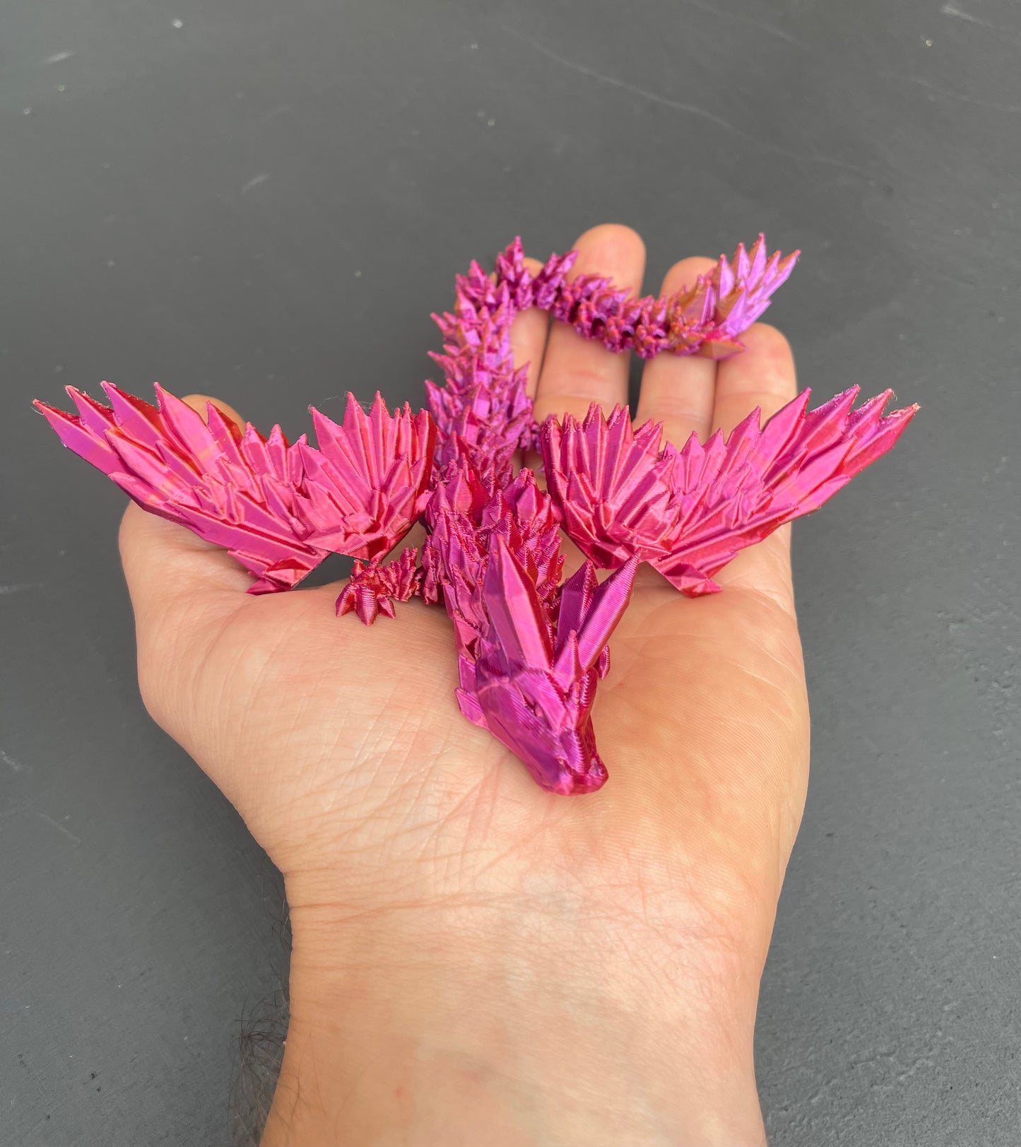 Winged Crystal Dragon - Impressive Fidget Toy and Desk Companion