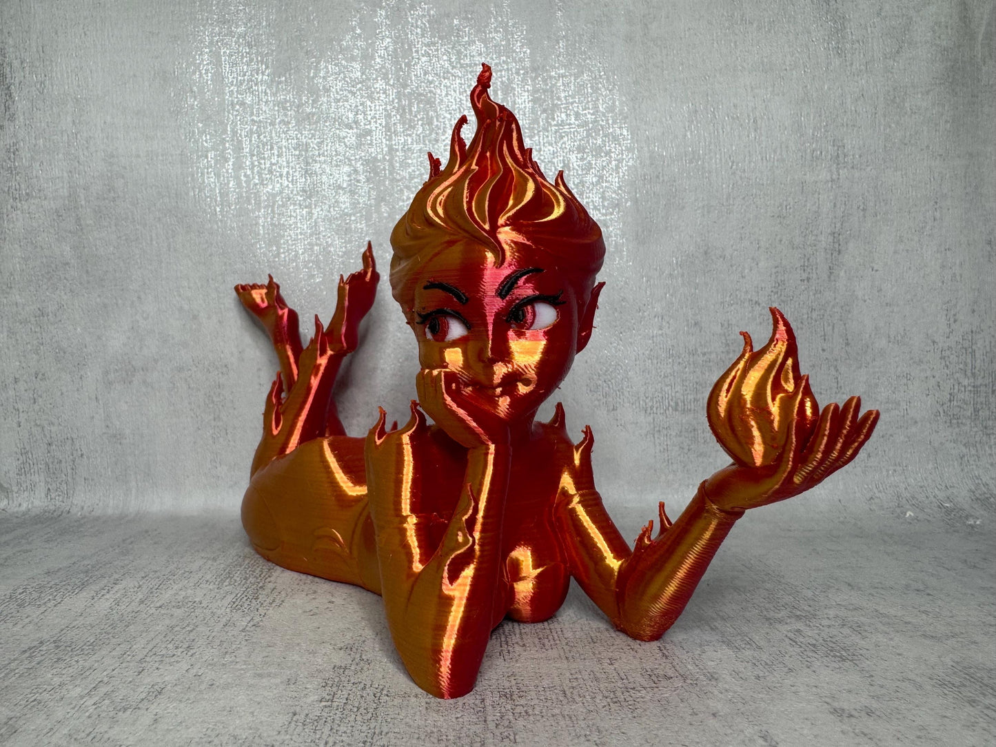 Crescent City Fire Sprite Lehabah | 3D Printed Fantasy Bookshelf Figure | Book Lover Gift
