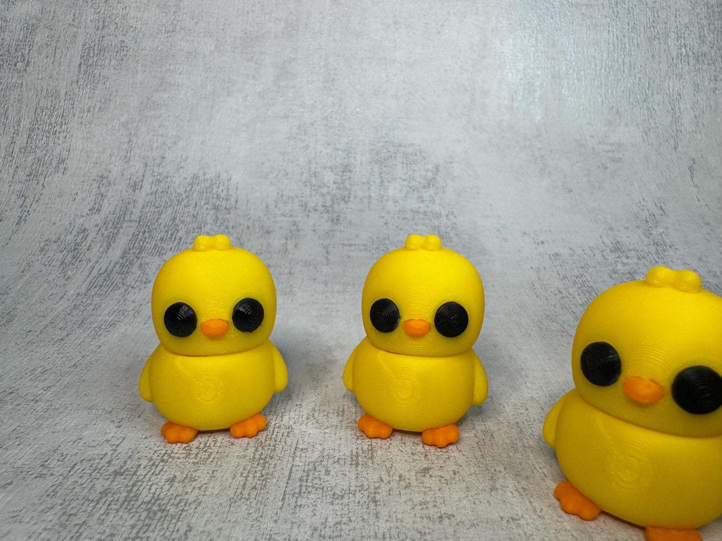 Pip the Chick Wigglet | Farm Collection | Articulated 3D Printed Chick | Cute Fidget Toy | Desk Buddy | Animal Lover Gift