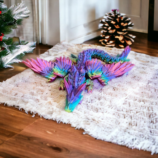 Winged Crystal Dragon - Impressive Fidget Toy and Desk Companion