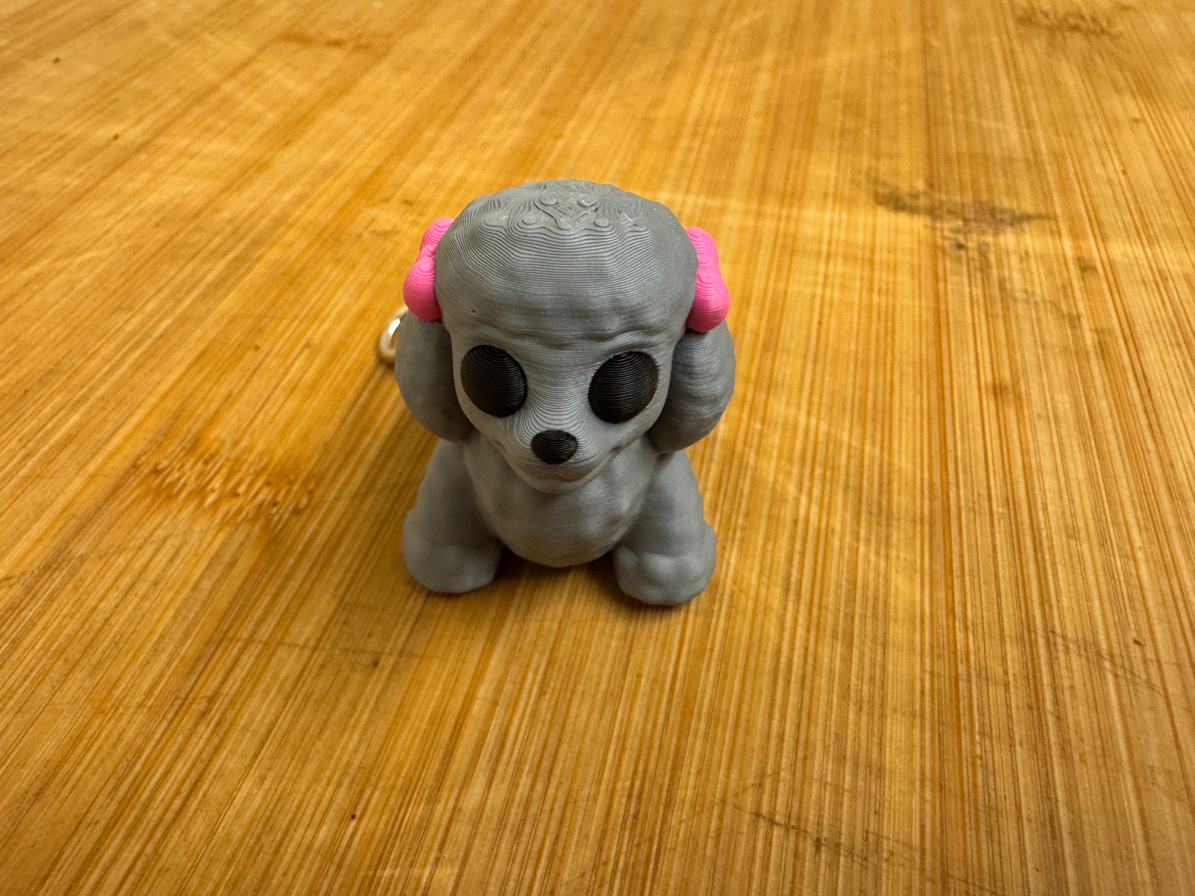 Poodle Keyring