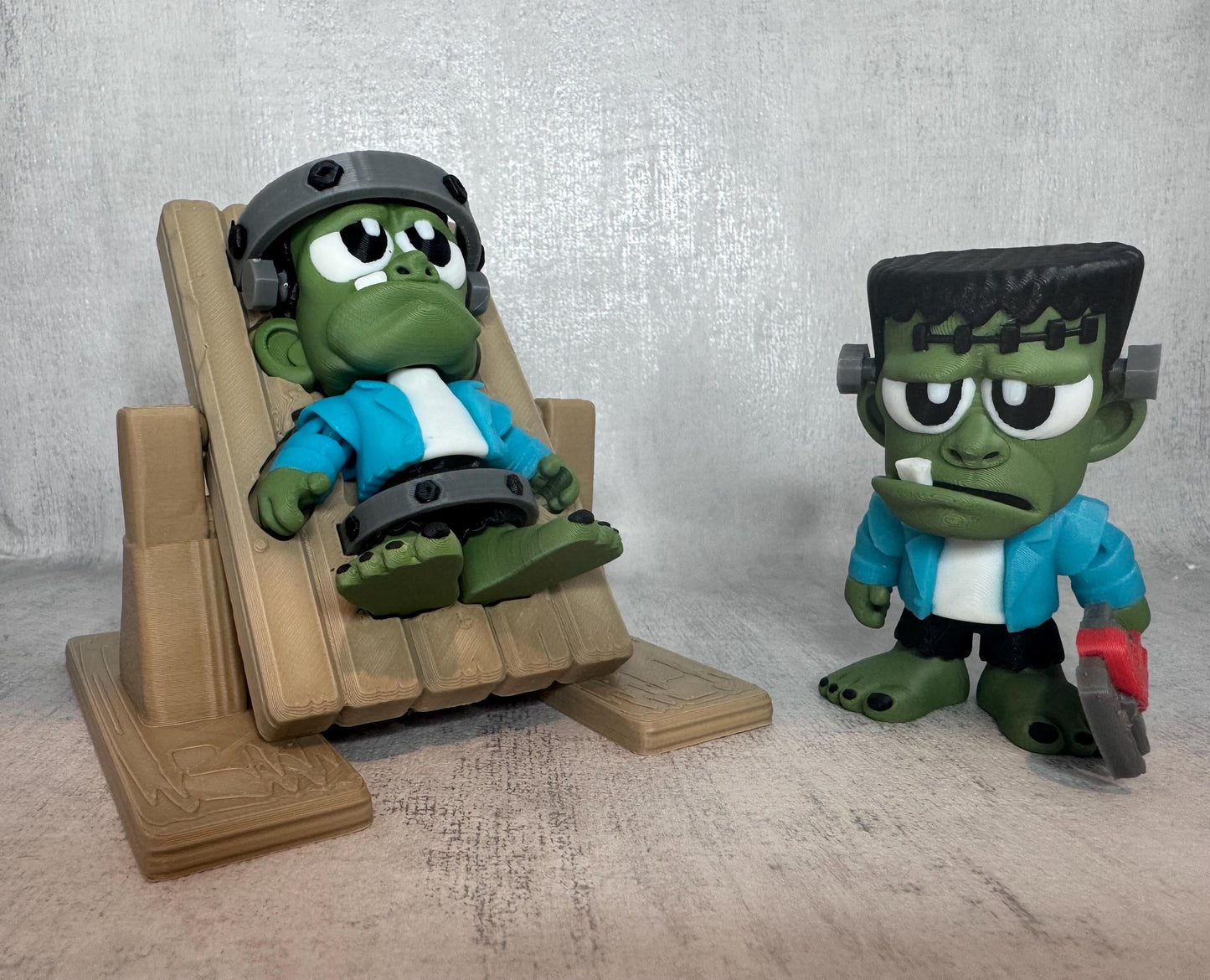 Cute Frankenstein Set with swinging table | Kids sensory toy | Spooky Collectible | Party toy