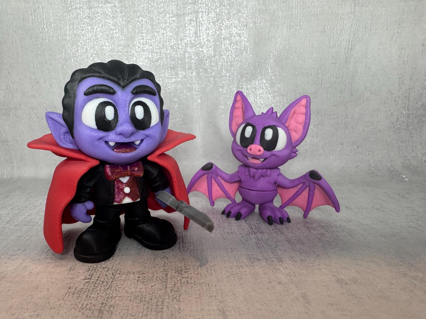 Cute Dracula Set with Coffin | Kids sensory toy | Spooky Collectible | Party toy