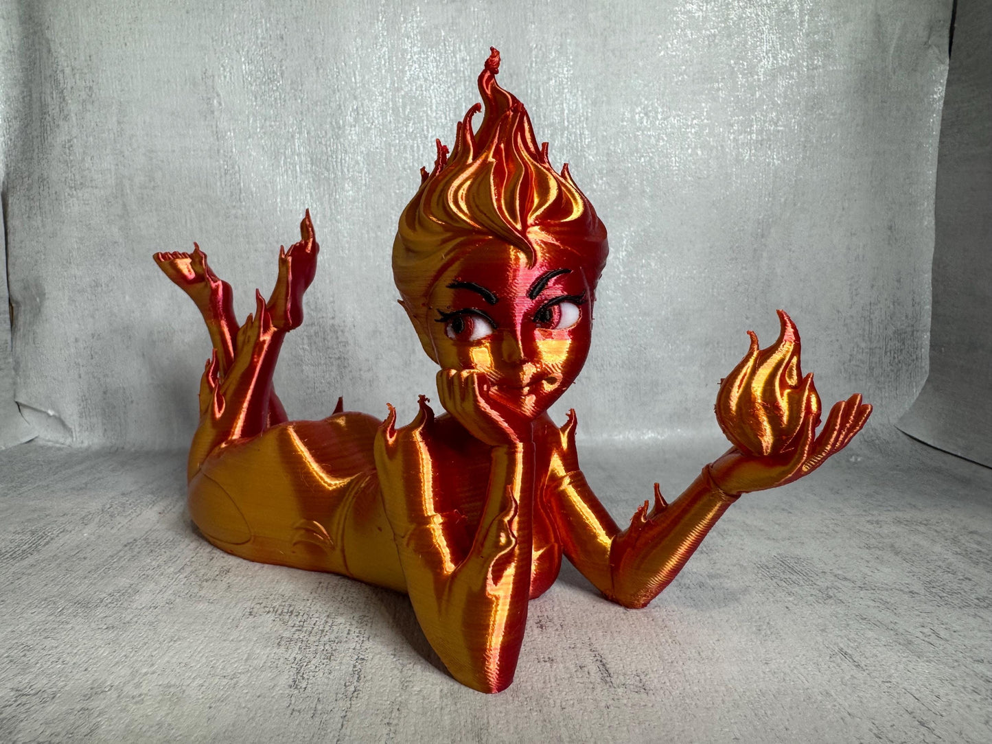 Crescent City Fire Sprite Lehabah | 3D Printed Fantasy Bookshelf Figure | Book Lover Gift