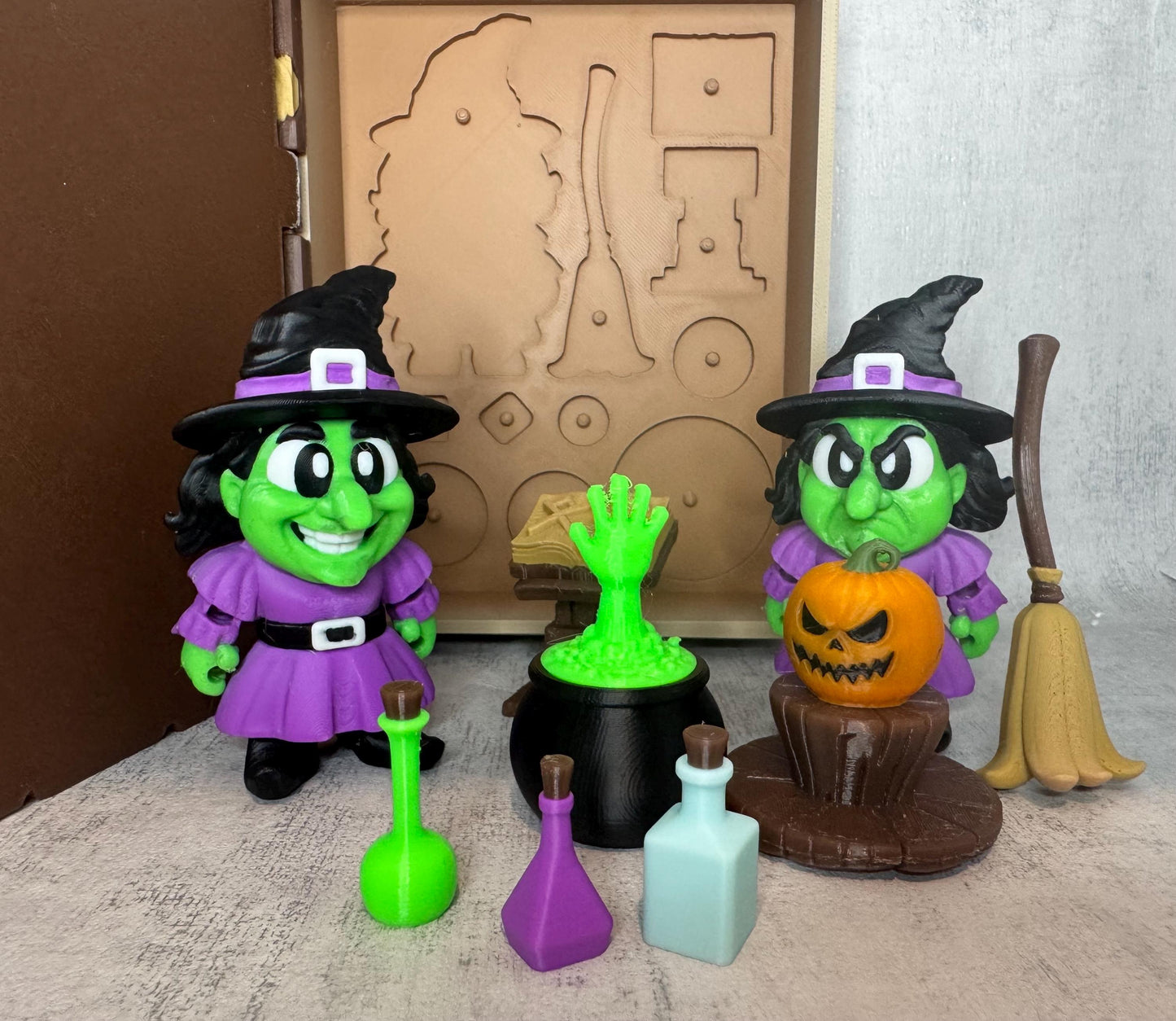 Magic Witches Set | Kids sensory toy | Spooky Collectible | Party toy