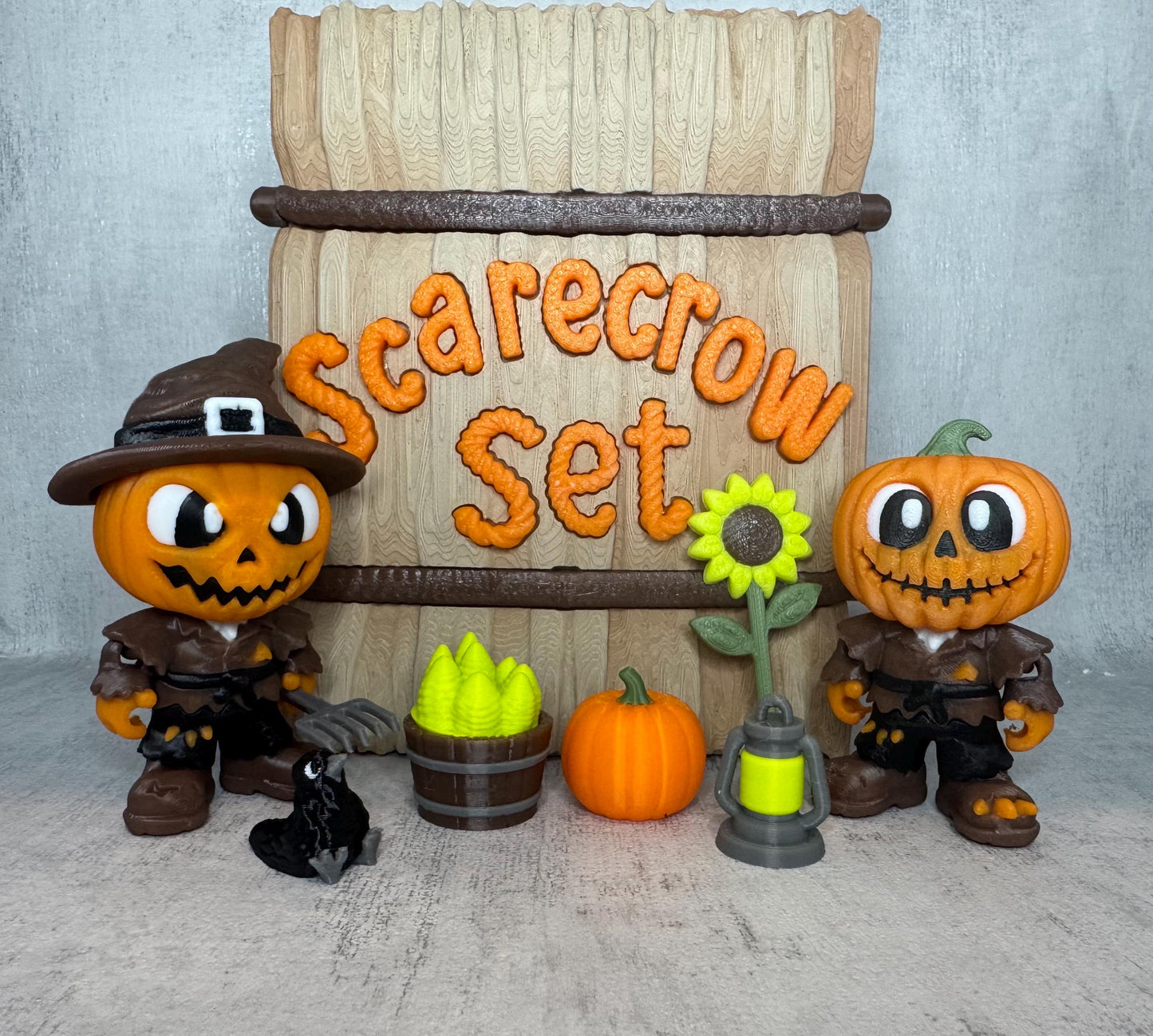 Scarecrow Set | Kids sensory toy | Spooky Collectible | Party toy