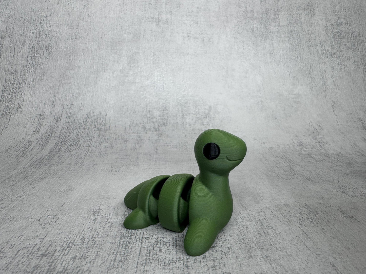 Loch Ness Monster Wigglet | Cute Articulated Nessie | 3D Printed Desk Buddy | Collectible Fidget Toy | Cryptid Gift