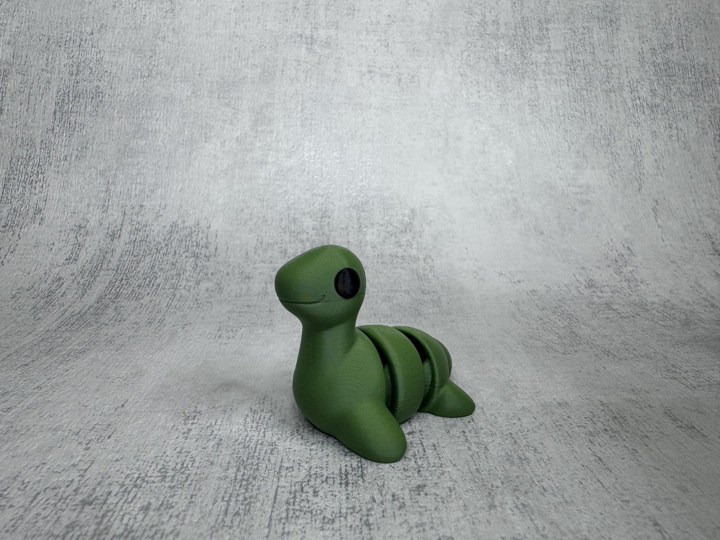 Loch Ness Monster Wigglet | Cute Articulated Nessie | 3D Printed Desk Buddy | Collectible Fidget Toy | Cryptid Gift