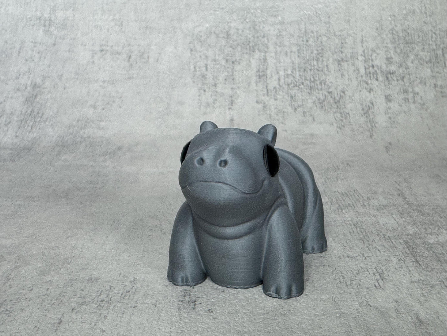 Hippo Wigglet | Safari Collection | Cute Articulated Tiger | 3D Printed Desk Buddy | Collectible Fidget Toy | Hippo Gift