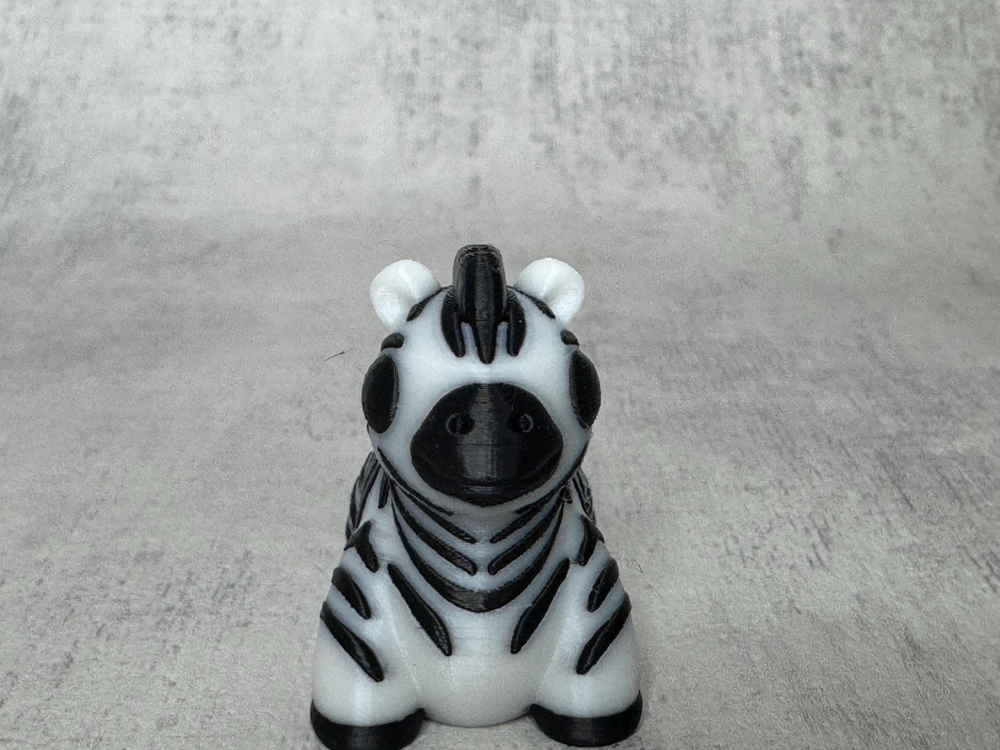 Zebra Wigglet | Safari Collection | Cute Articulated Tiger | 3D Printed Desk Buddy | Collectible Fidget Toy | Zebra Gift