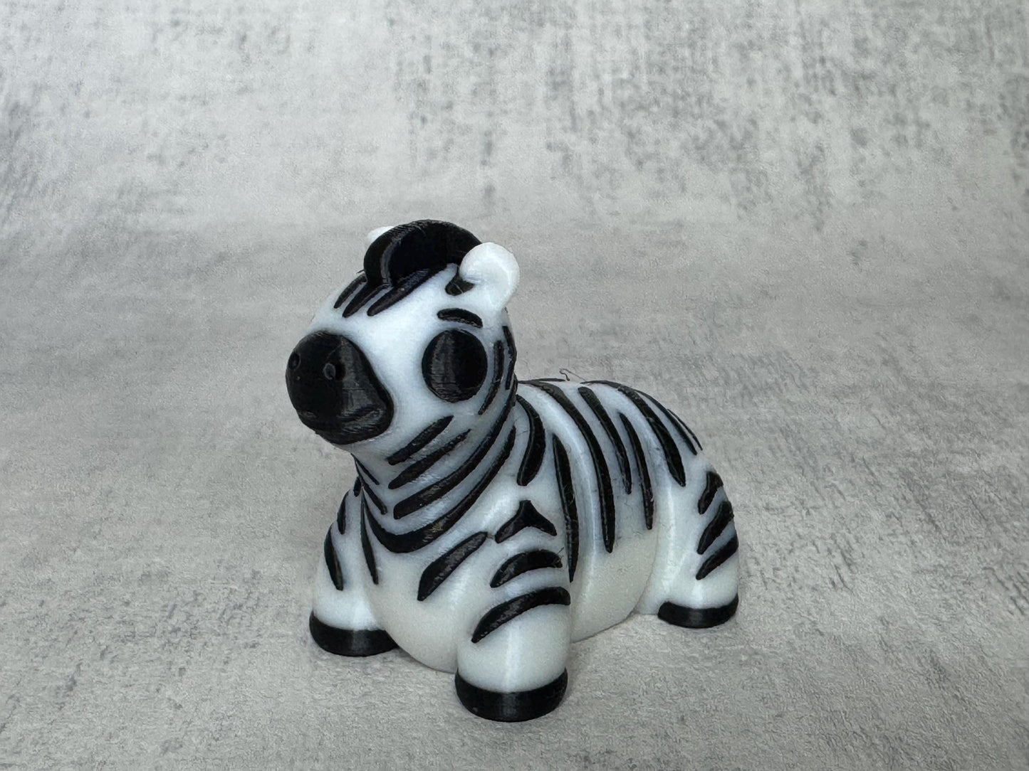Zebra Wigglet | Safari Collection | Cute Articulated Tiger | 3D Printed Desk Buddy | Collectible Fidget Toy | Zebra Gift