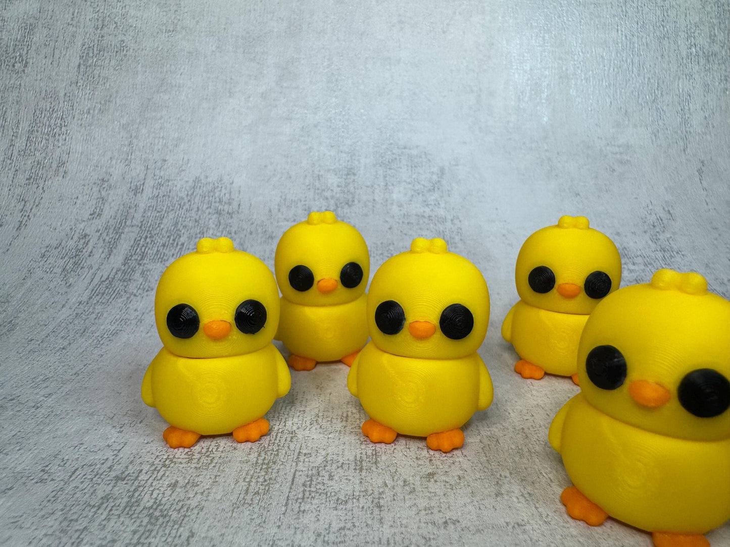 Pip the Chick Wigglet | Farm Collection | Articulated 3D Printed Chick | Cute Fidget Toy | Desk Buddy | Animal Lover Gift