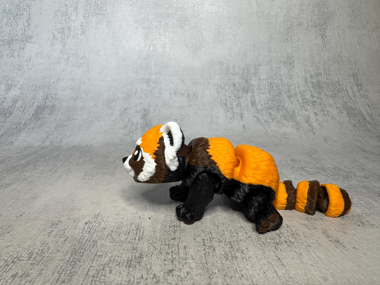 Rusty the Red Panda Pocket Pal | Articulated 3D Printed Red Panda | Optional Keyring | Desk Pet | Animal Lover Gift | Pocket Pal