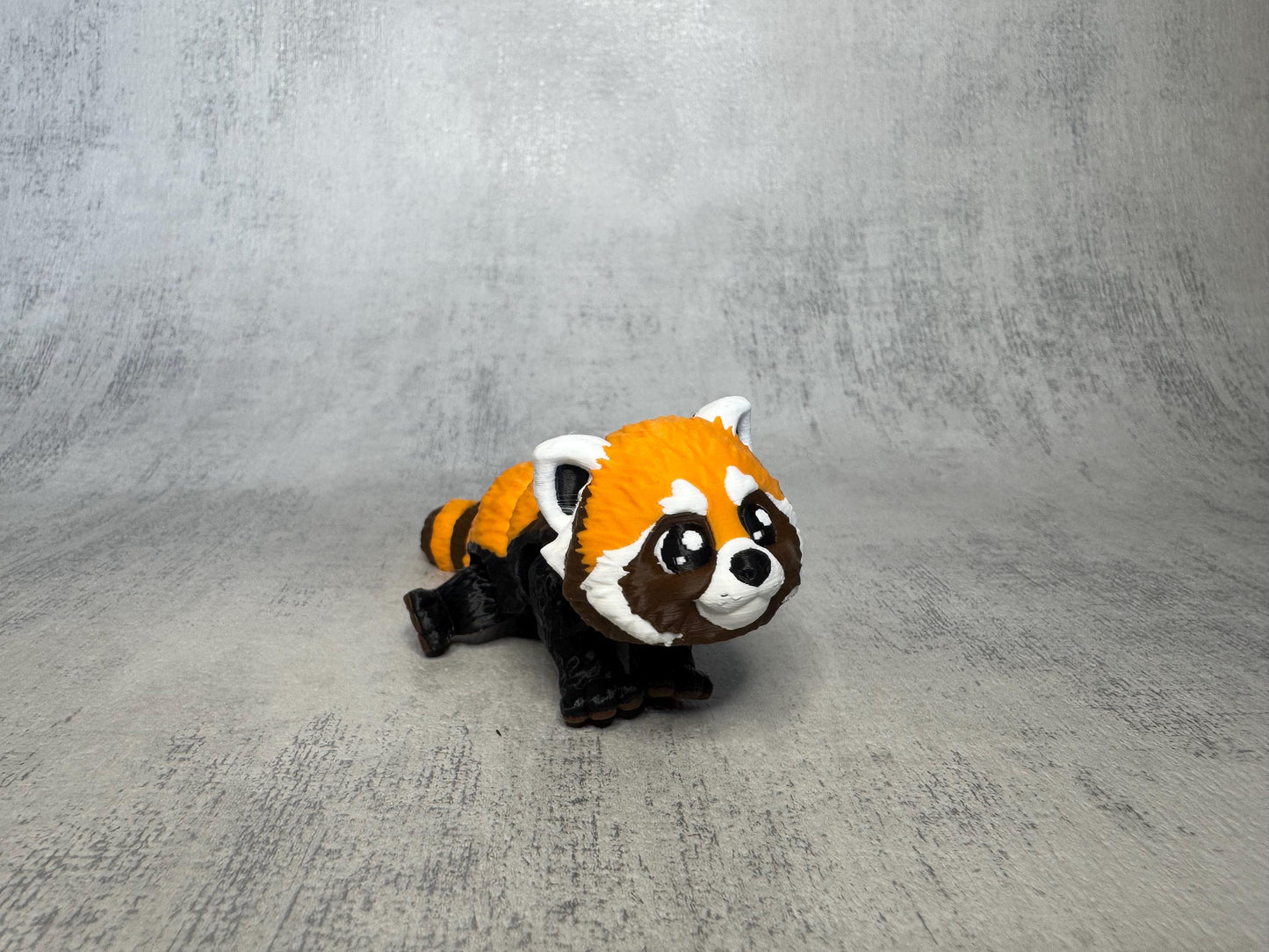 Rusty the Red Panda Pocket Pal | Articulated 3D Printed Red Panda | Optional Keyring | Desk Pet | Animal Lover Gift | Pocket Pal