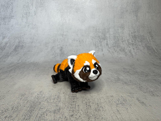 Rusty the Red Panda Pocket Pal | Articulated 3D Printed Red Panda | Optional Keyring | Desk Pet | Animal Lover Gift | Pocket Pal