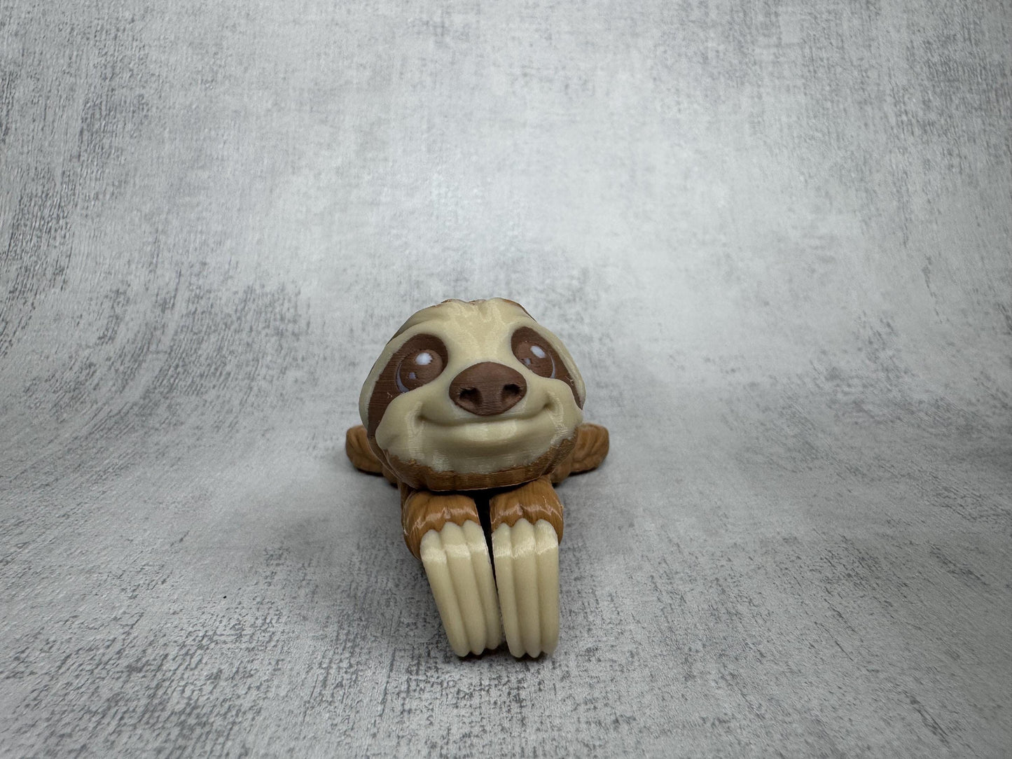 Sunny the Sloth Pocket Pal | Articulated 3D Printed Sloth | Optional Keyring | Desk Pet | Animal Lover Gift | Pocket Pal