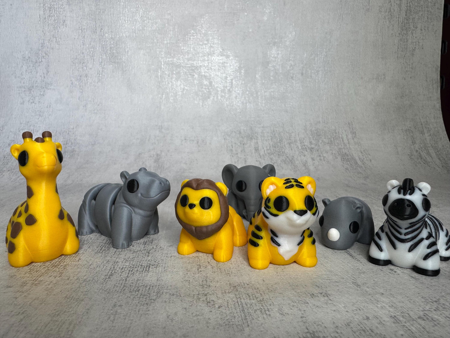 Safari Wigglets Bundle | Fidget Animals | Cute Articulated Fidget Animals | Collectible Pocket Toys | Party Bag Fillers | Kids Gift