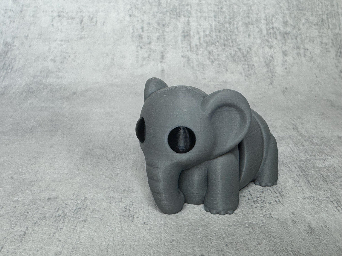 Elephant Wigglet | Safari Collection | Cute Articulated Tiger | 3D Printed Desk Buddy | Collectible Fidget Toy | Elephant Gift