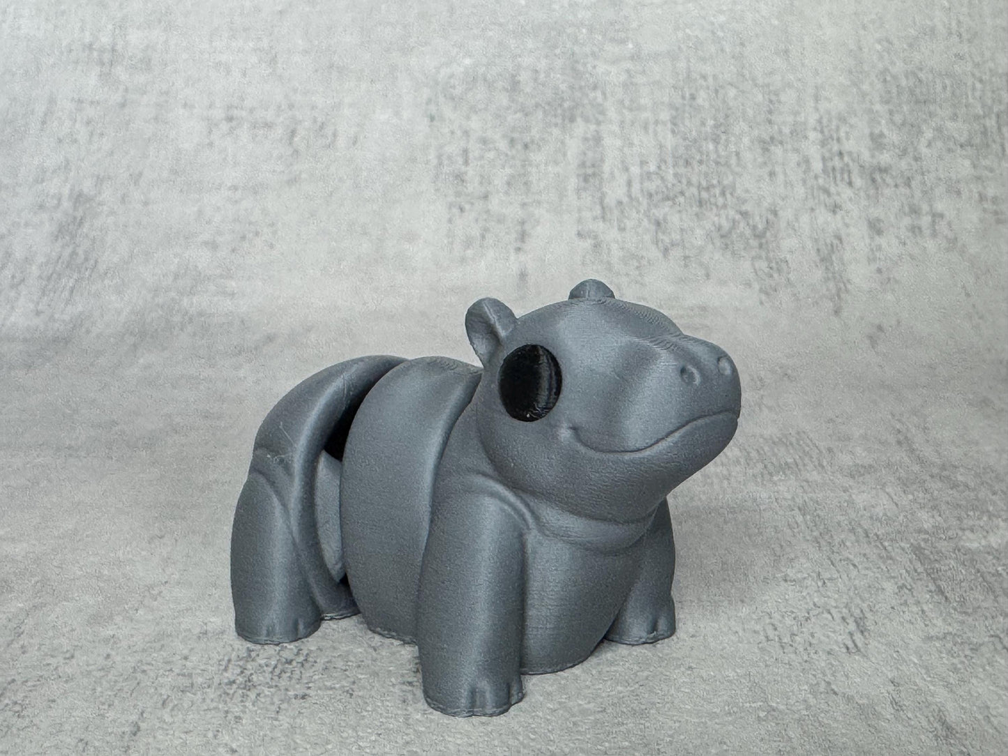 Hippo Wigglet | Safari Collection | Cute Articulated Tiger | 3D Printed Desk Buddy | Collectible Fidget Toy | Hippo Gift