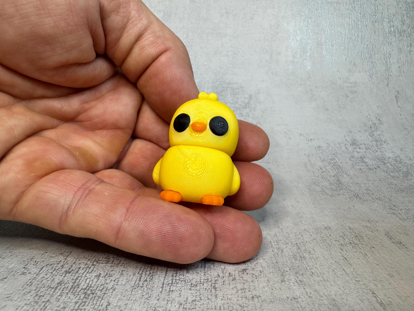 Pip the Chick Wigglet | Farm Collection | Articulated 3D Printed Chick | Cute Fidget Toy | Desk Buddy | Animal Lover Gift