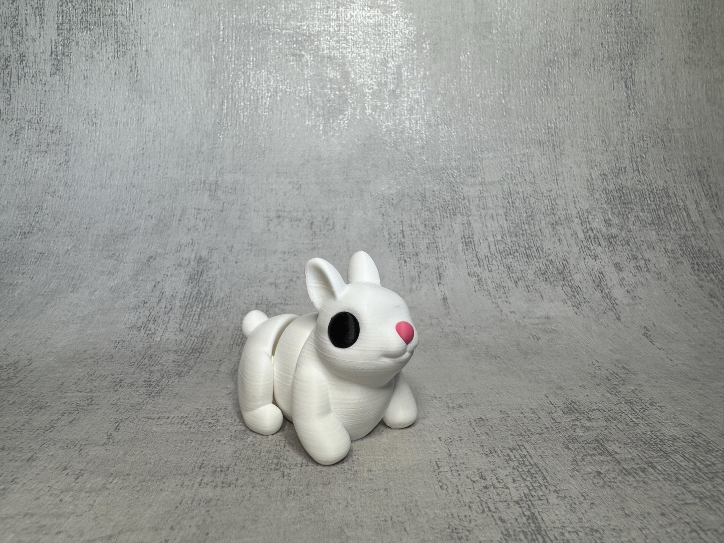 Benny the bunny Wigglet | Farm Collection | Articulated 3D Printed Bunny | Cute Fidget Toy | Desk Buddy | Animal Lover Gift