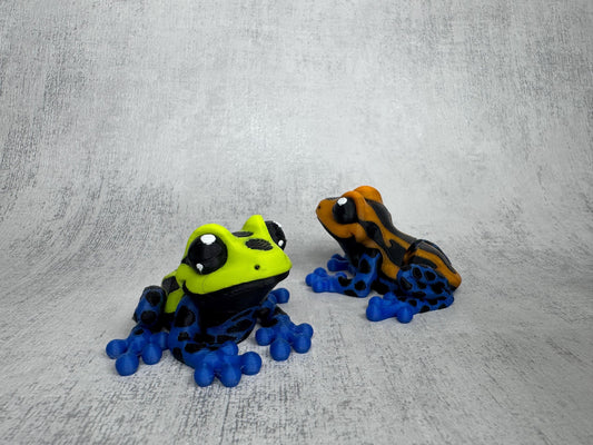 Finn the Tree Frog Pocket Pal | Articulated 3D Printed Tree Frog | Optional Keyring | Desk Pet | Animal Lover Gift | Pocket Pal